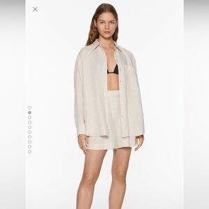 Oysho shorts suit 100% linen